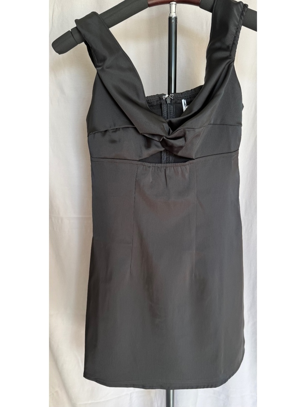 Princess Polly Black Twist Strap Mini Dress Size 4 (AU 8)